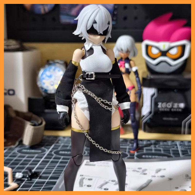 Model Kit Girls - 1/12 escala colorida fora do ombro