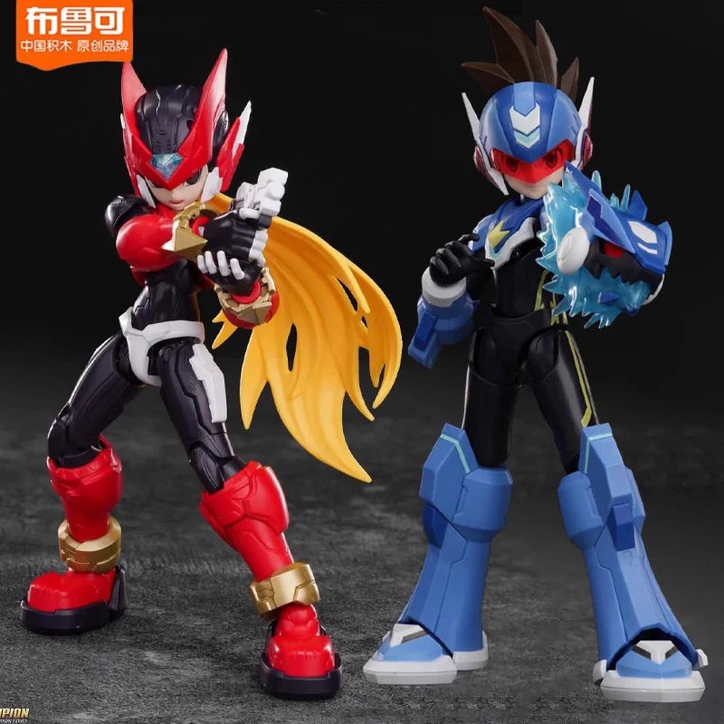Model Kit Zero Megaman - Novos Bonecos de Ação Blokees Champion