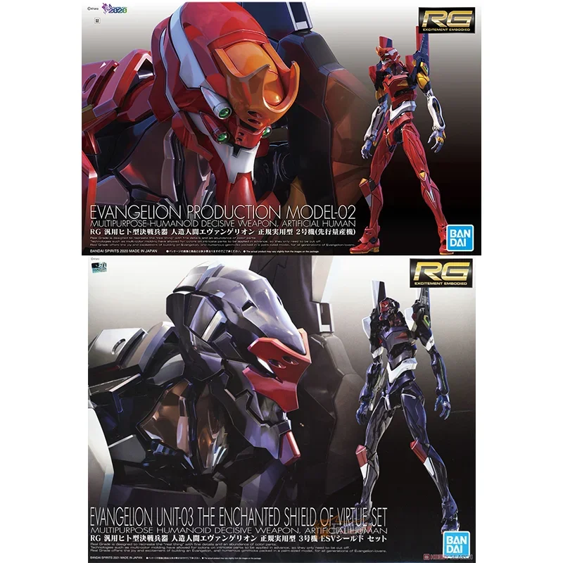 Model Kit Eva 01 - Bandai original genuíno rg evangelion unidade-00-01