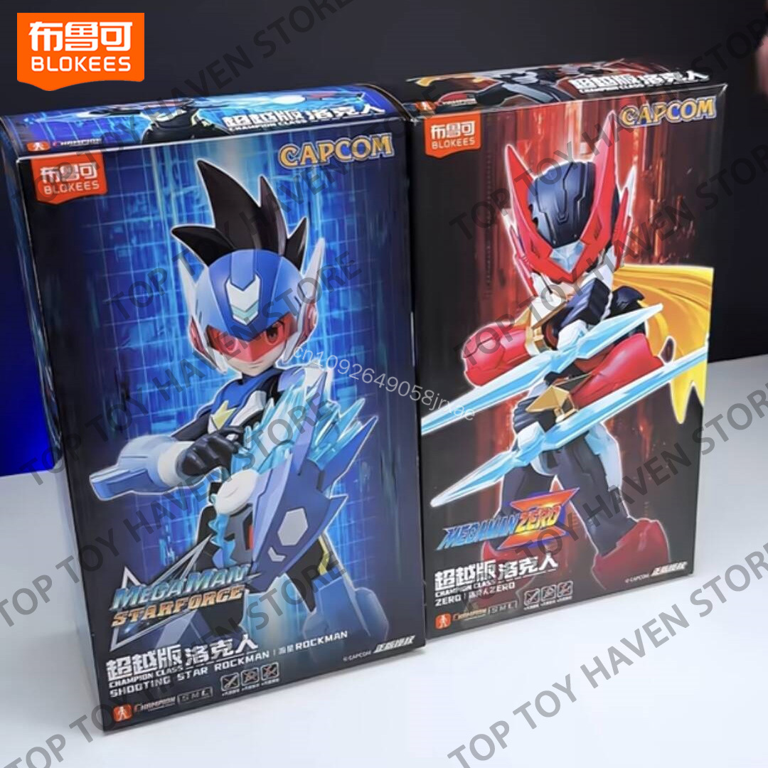 Model Kit Zero Megaman - Novos Bonecos de Ação Blokees Champion