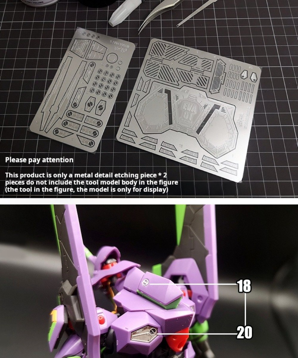 Model Kit Eva 01 - Ms066 mswz peças de gravação de