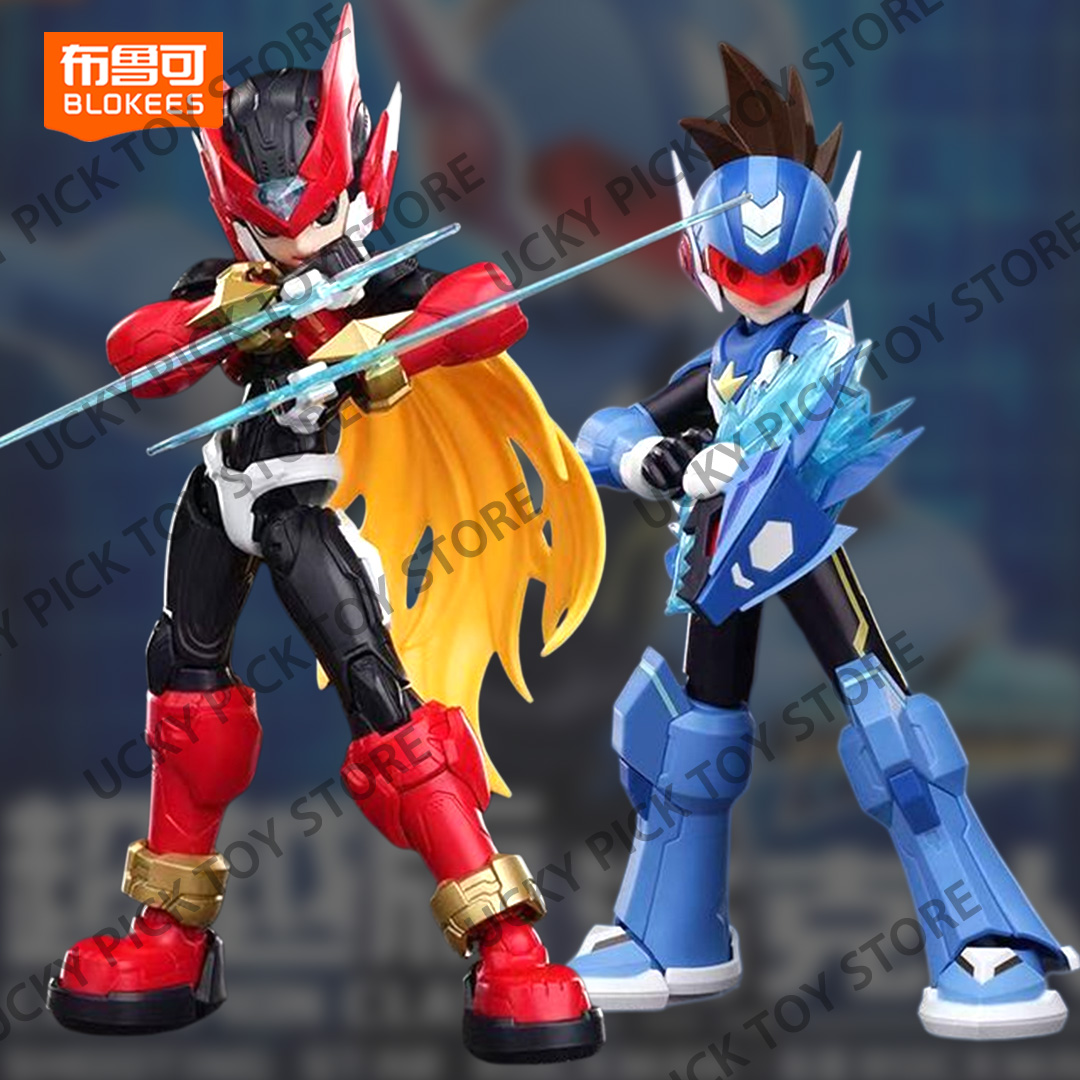 Model Kit Zero Megaman - Novos Bonecos de Ação Blokees Champion