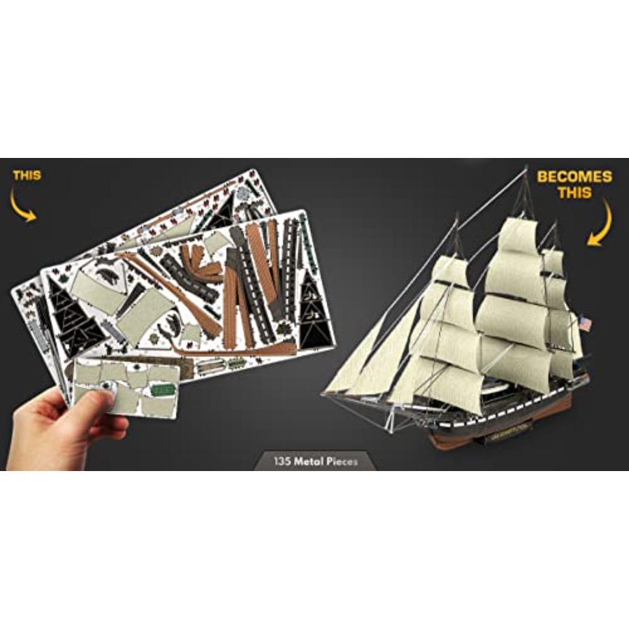Kit de Modelo Metálico 3D da U - Model Kit Uss Constitution avaliação e preço
