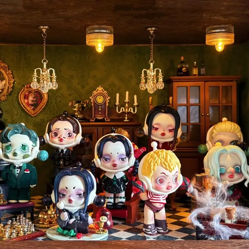 Pop mart crânio panda addams f - Model Kit Girls avaliação e preço