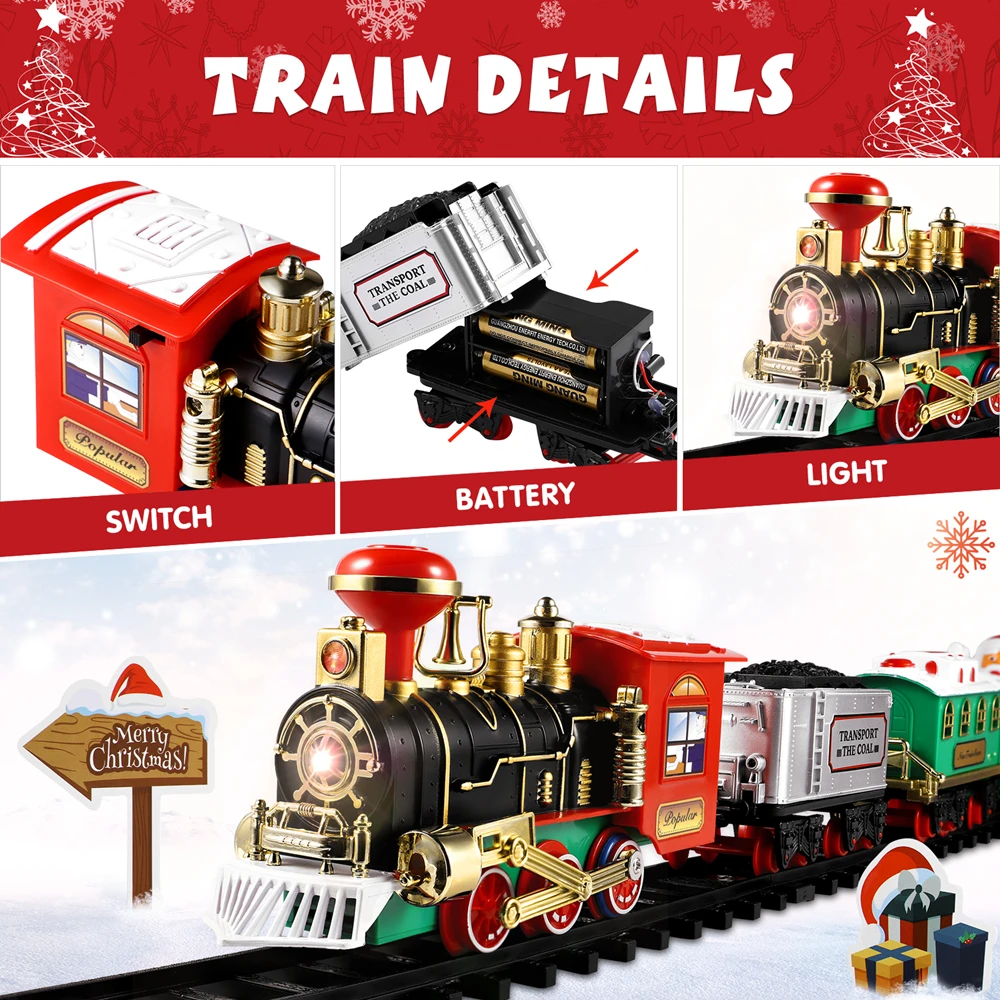 Conjunto de trem de natal fest - Model Kit Train avaliação e preço