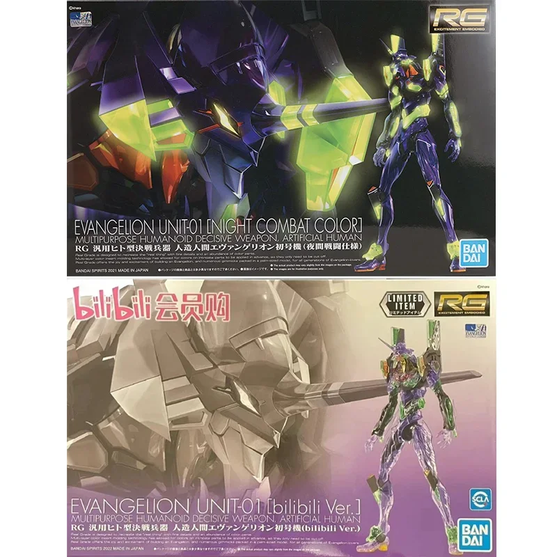 Bandai original genuíno rg eva - Model Kit Eva 01 avaliação e preço