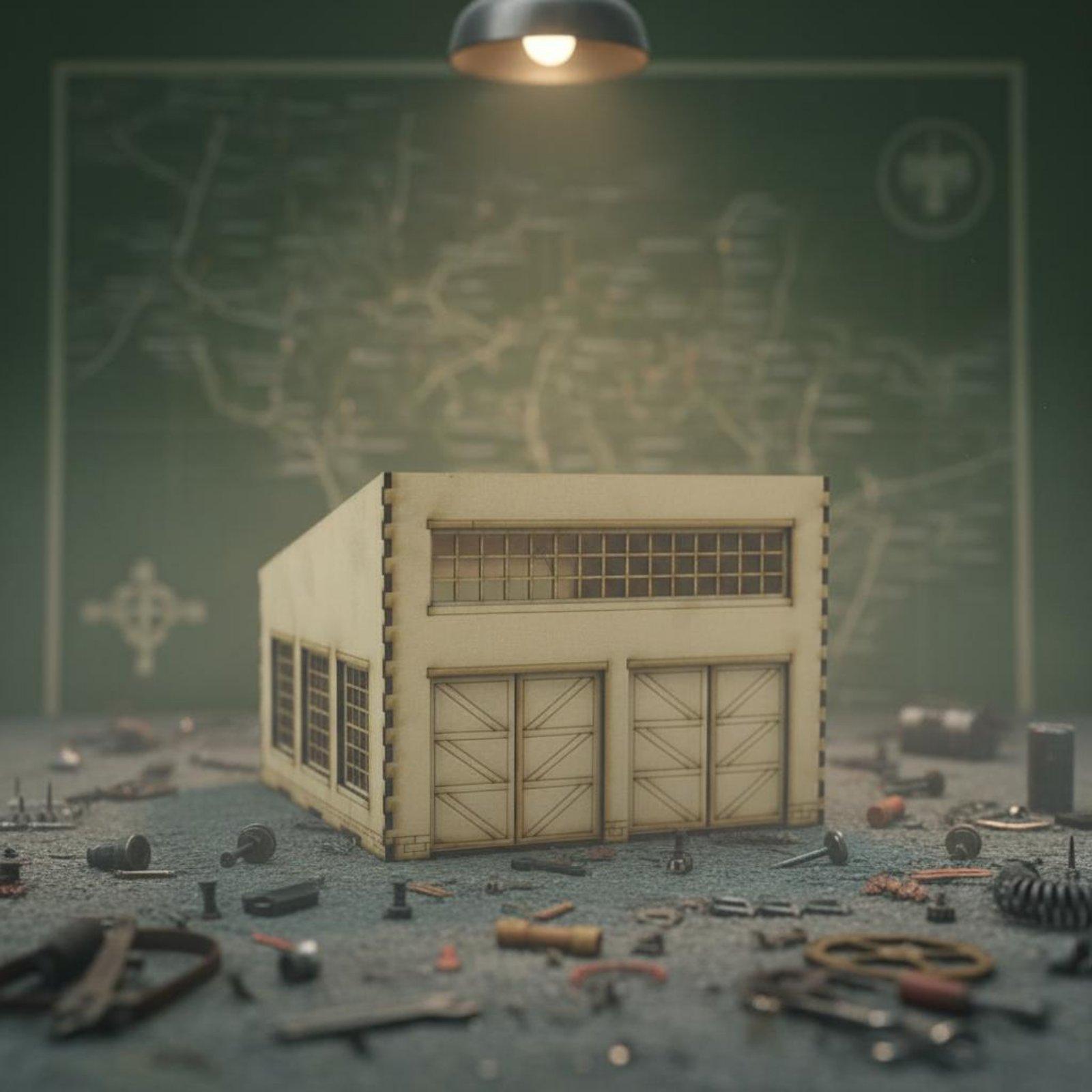 Kit de Armazém de Tanques de M - Model Kit Wood avaliação e preço