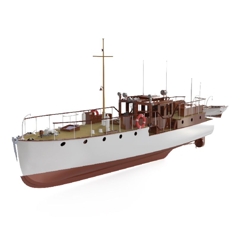 Barco De Controle Remoto 880mm - Model Kit Yacht avaliação e preço