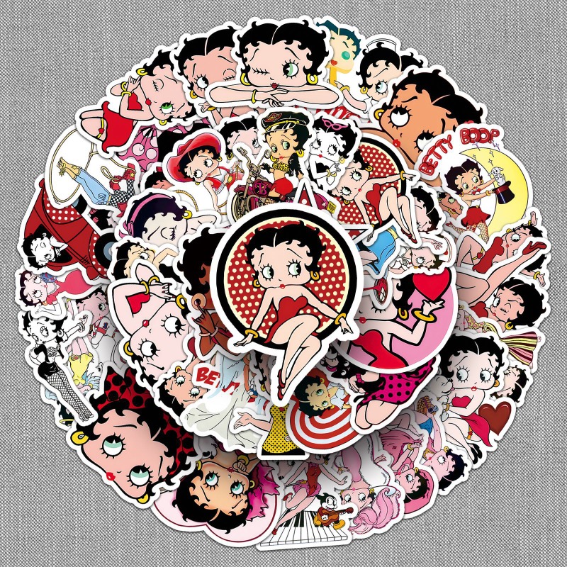 Adesivos Betty Boop 50 unidade - Model Kit Girls avaliação e preço