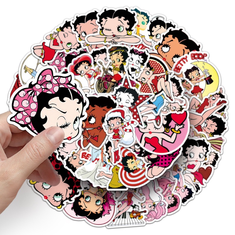Adesivos Betty Boop 50 unidade - Model Kit Girls avaliação e preço