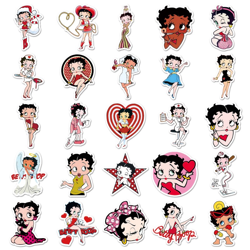 Adesivos Betty Boop 50 unidade - Model Kit Girls avaliação e preço